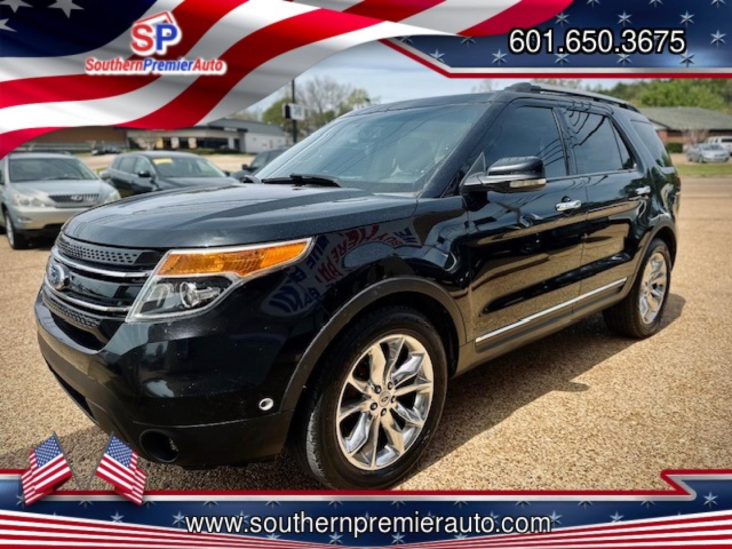 2012 BLACK FORD EXPLORER LIMITED (1FMHK8F80CG) , located at 922 W. Beacon St., Philadelphia, MS, 39350, (601) 650-3675, 32.770447, -89.127151 - Photo#2